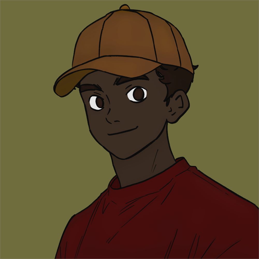 Square avatar portrait of the same figure wearing a brown cap