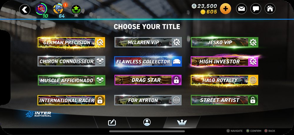Select your title screen on mobile