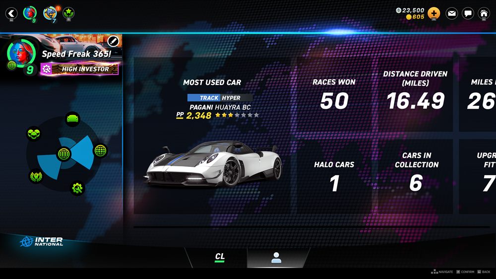 Player profile icon selection screen on PC