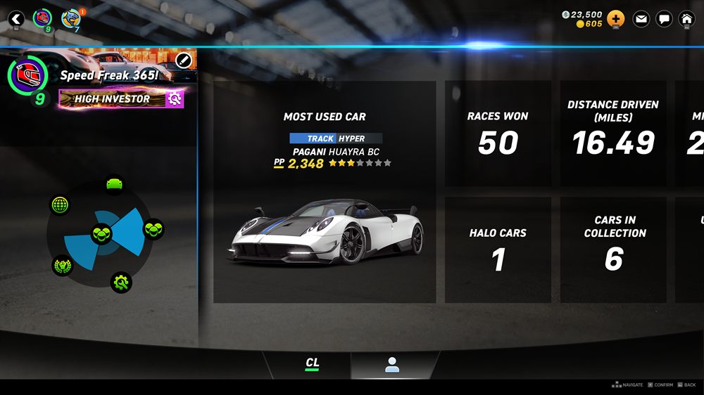 Alternative player profile icon screen on PC