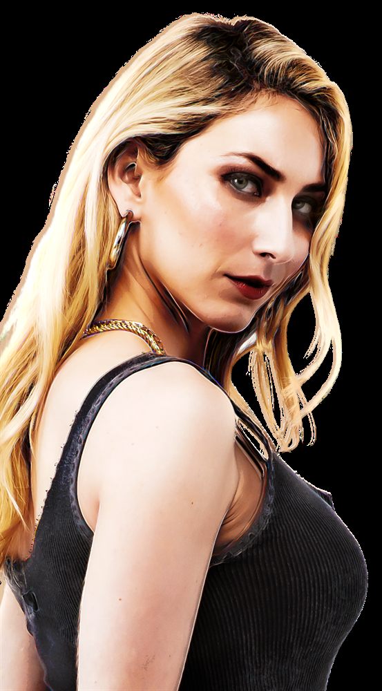 Character torso portrait of Donna, shoulder pose