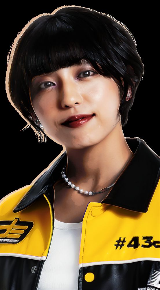 Character torso portrait of Hina, neutral pose