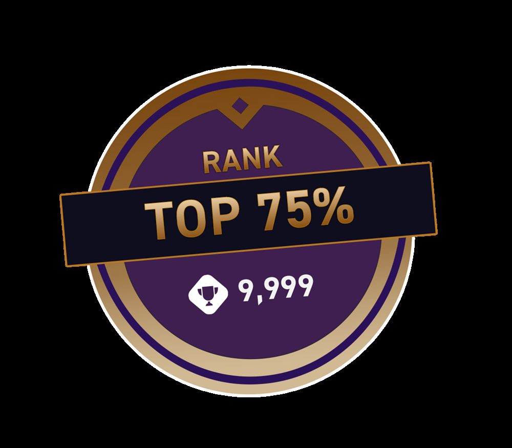Top 75 rank badge